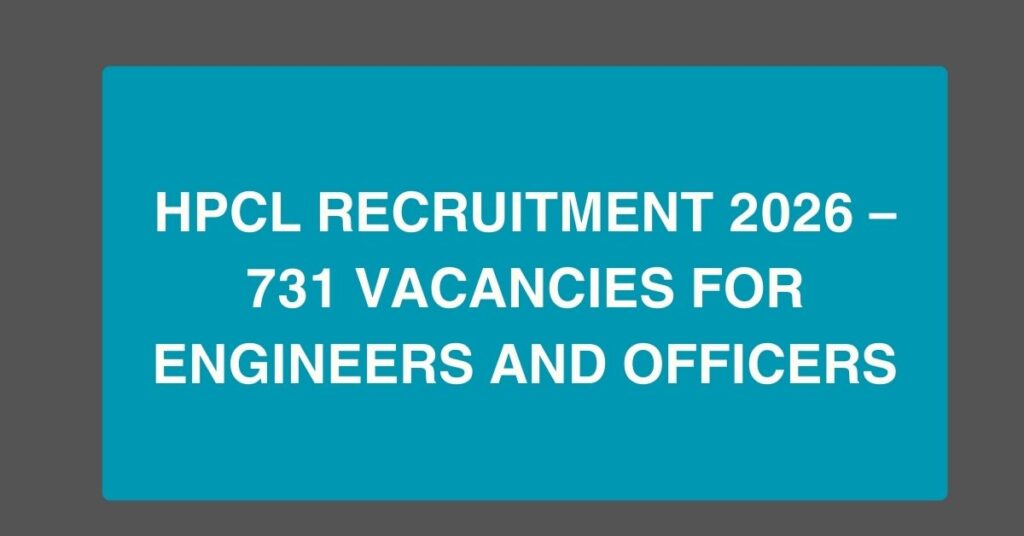 HPCL Recruitment 2026